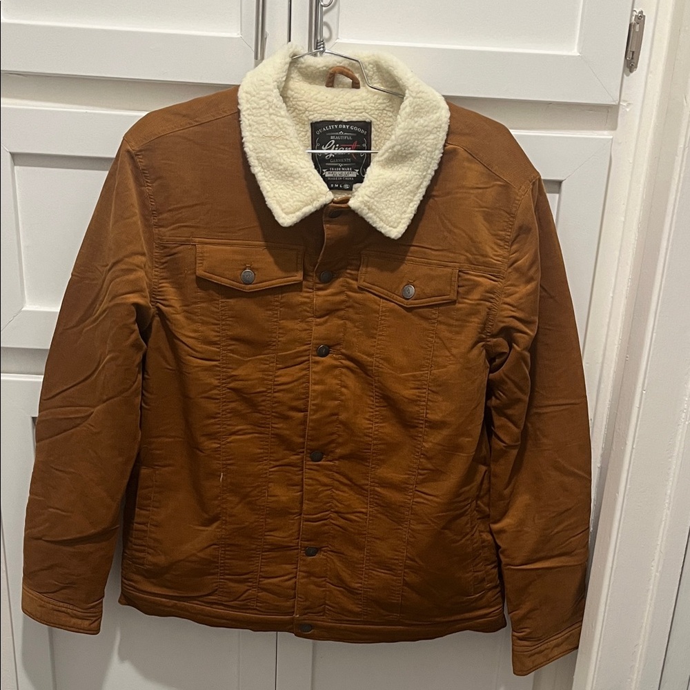 Tan Jacket with Sherpa Collar